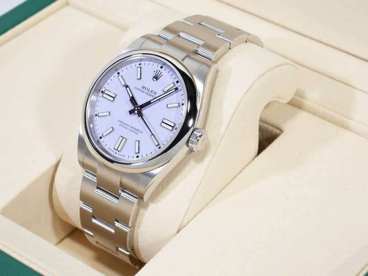 Rolex Oyster Perpetual 41 Ref. 134300 Stainless Steel Lavender Dial Unused ctwa35h9