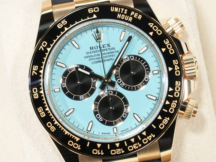 ロレックス デイトナ Ref.126518LN イエローゴールド ターコイズブルー文字盤 未使用 cfdwx5e6