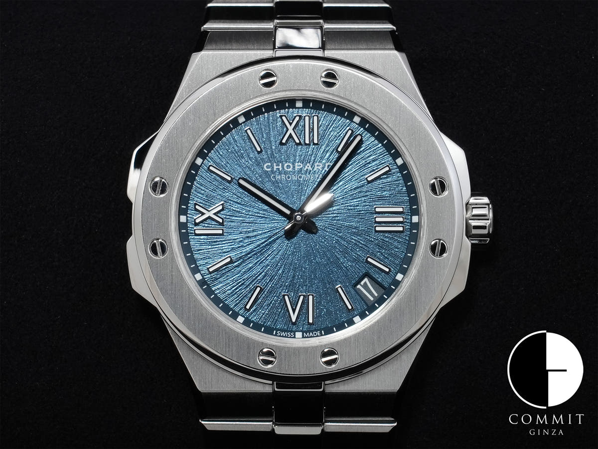 Chopard Alpine Eagle 41 Ref. 298600-3001 Stainless Steel Blue Dial Excellent Condition 2qcouujq