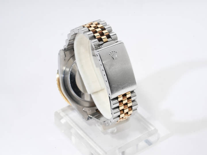 ロレックス GMTマスター Ref.16753 ステンレススチール/イエローゴールド ブラウン文字盤 ジュビリーブレスレット 中古 e63tpsfz