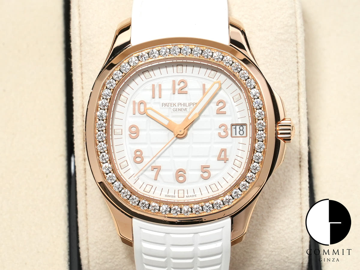 Patek Philippe Aquanaut Ref. 5268/200R-001 Rose Gold White Dial Excellent Condition ib4pfqmv