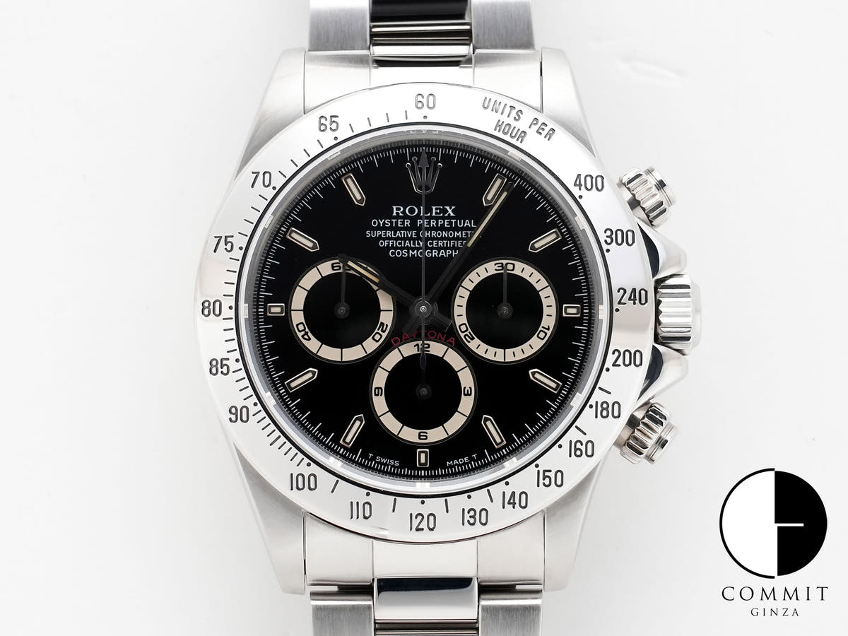 ロレックス デイトナ エルプリメロ Ref.16520 ステンレススチール ブラック文字盤 美中古 49mkkzvu