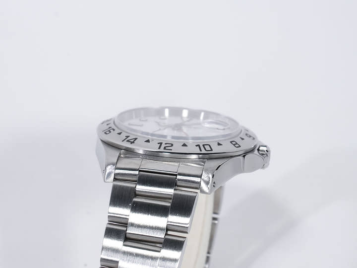 ロレックス エクスプローラーII Ref.16570 ステンレススチール ホワイト文字盤 オイスターブレスレット 中古 de6w5cz6