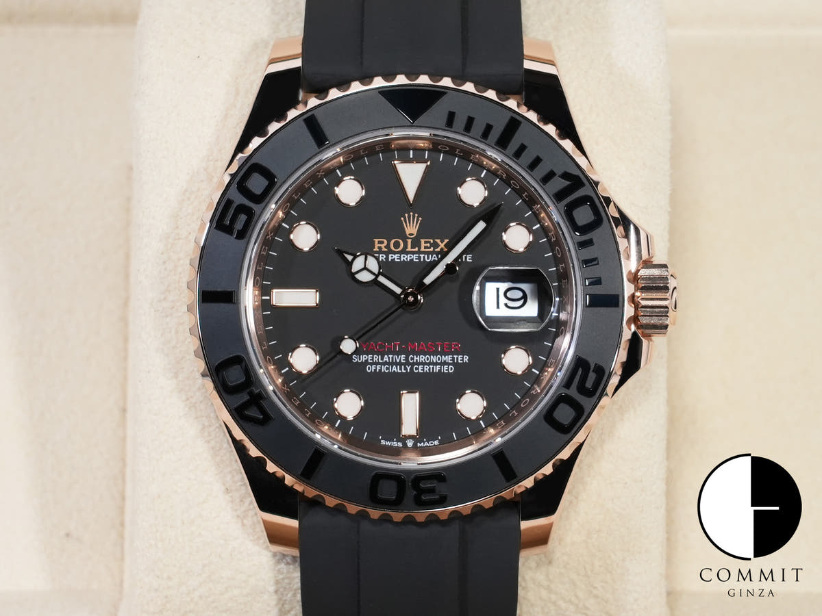 ロレックス ヨットマスター40 Ref.126655 エバーローズゴールド ブラック文字盤 中古 k7yuettd