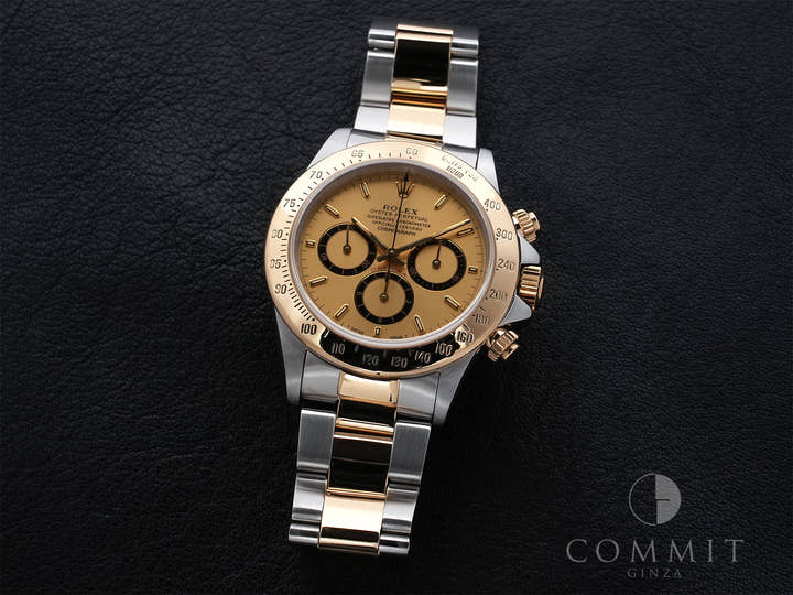 ロレックス デイトナ エルプリメロ Ref.16523 ステンレススチール/イエローゴールド シャンパン文字盤 中古 pbgwmdrq