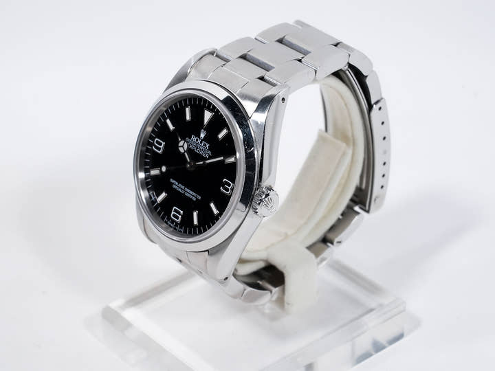 ロレックス エクスプローラーI Ref.14270 ステンレススチール ブラック文字盤 オイスターブレスレット 中古 gkvfxzy7