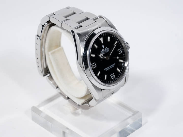 ロレックス エクスプローラーI Ref.14270 ステンレススチール ブラック文字盤 オイスターブレスレット 中古 gkvfxzy7