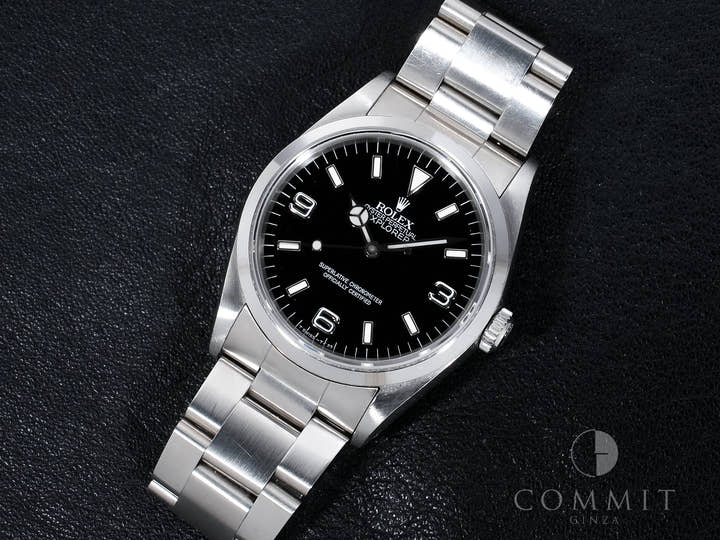 ロレックス エクスプローラーI Ref.14270 ステンレススチール ブラック文字盤 オイスターブレスレット 中古 gkvfxzy7