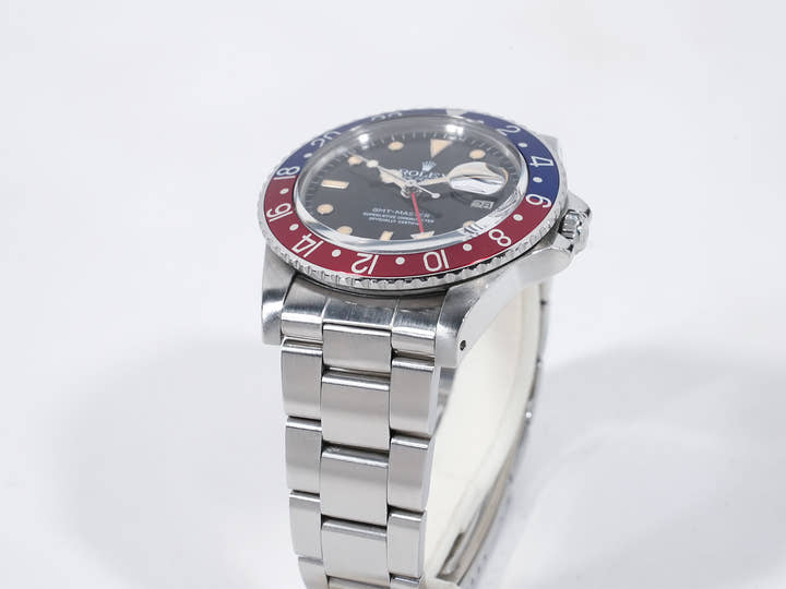 ロレックス GMTマスター Ref.16750 ステンレススチール ブラック文字盤 オイスターブレスレット 中古 b3x3eqjh