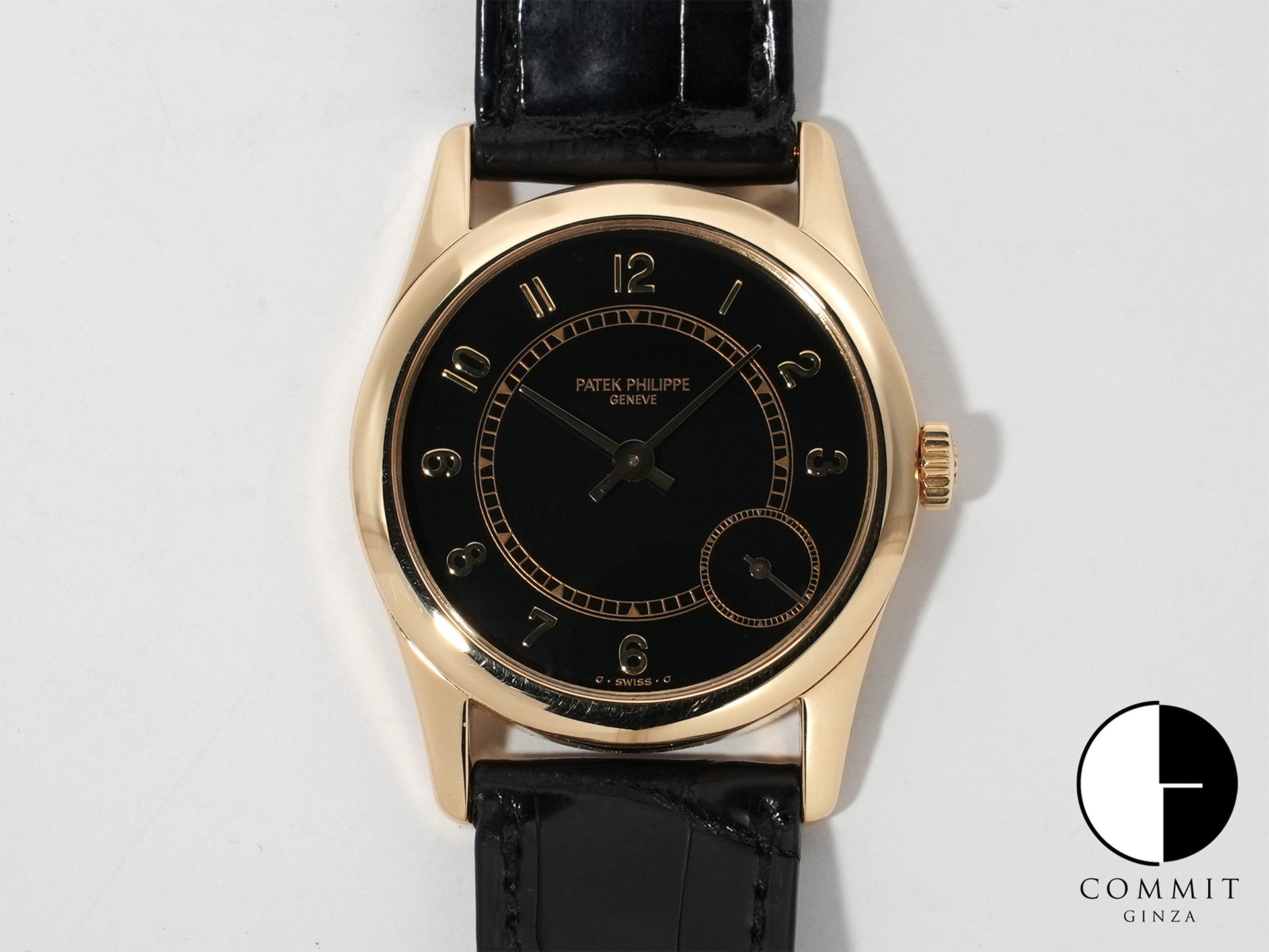 パテックフィリップ カラトラバ Ref.5000J イエローゴールド ブラック文字盤 美中古 bgkbbjz3