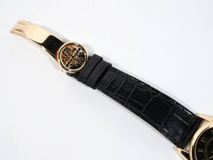 パテックフィリップ カラトラバ Ref.5000J イエローゴールド ブラック文字盤 美中古 bgkbbjz3