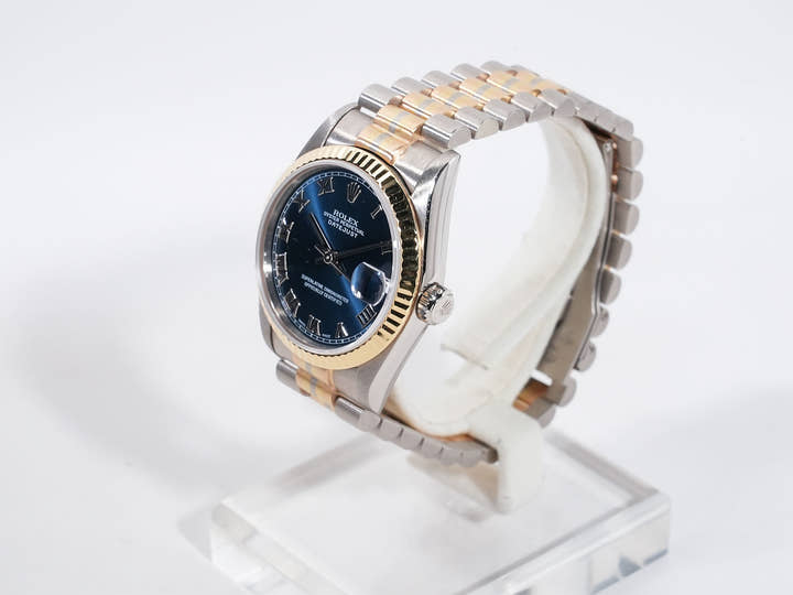 ロレックス デイトジャスト Ref.68279BIC ホワイトゴールド/ローズゴールド/イエローゴールド ブルーローマン文字盤 美中古 t2oncrsk