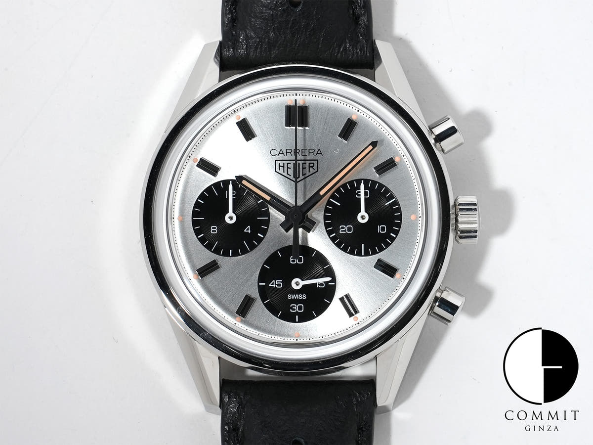 タグホイヤー カレラ クロノグラフ 60周年 アニバーサリーエディション Ref.CBK221H.FC8317 ステンレススチール シルバー文字盤 美中古 xbpi66eo