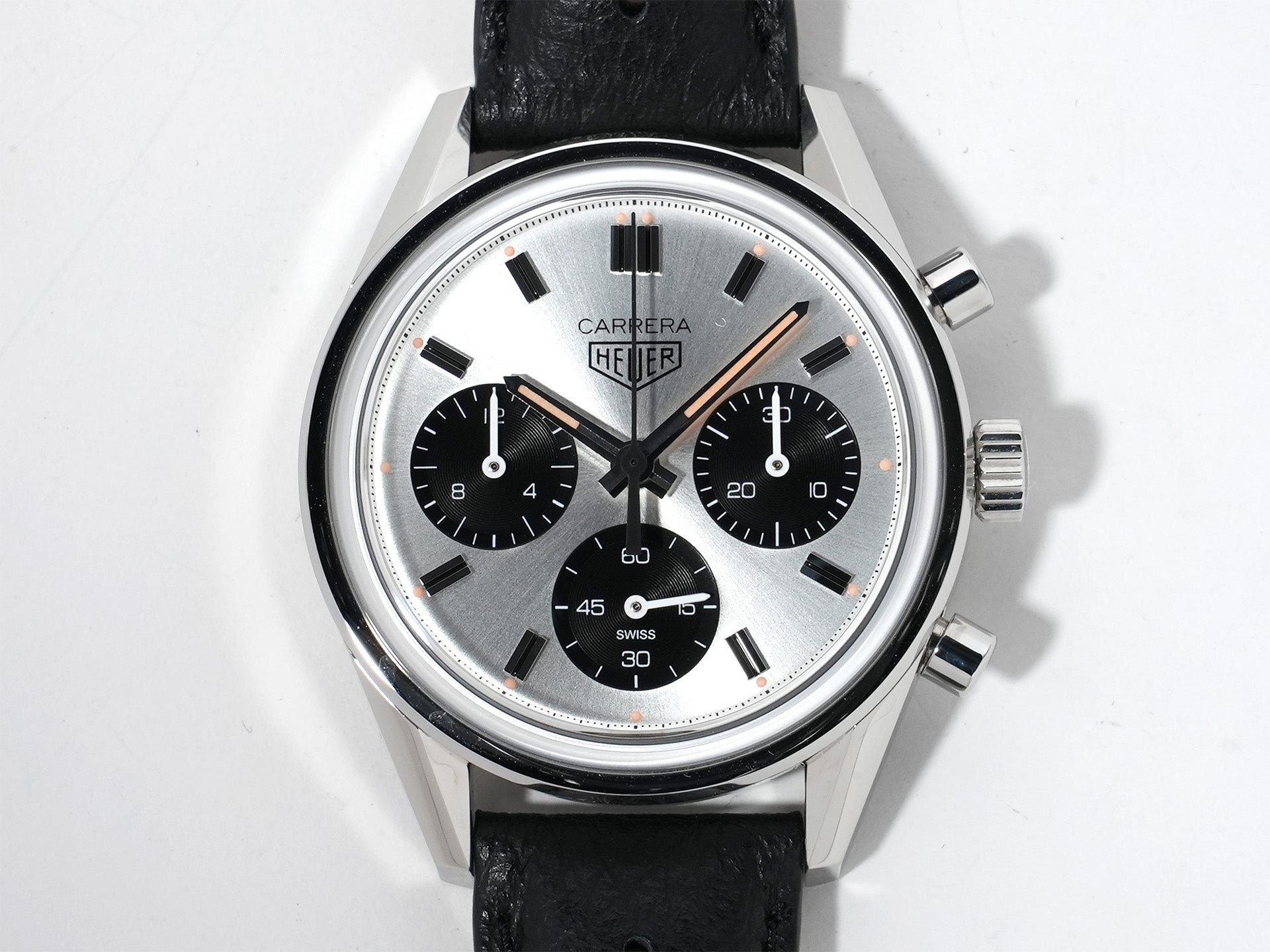 タグホイヤー カレラ クロノグラフ 60周年 アニバーサリーエディション Ref.CBK221H.FC8317 ステンレススチール シルバー文字盤 美中古 xbpi66eo