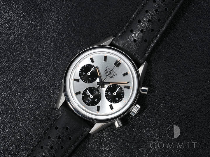 タグホイヤー カレラ クロノグラフ 60周年 アニバーサリーエディション Ref.CBK221H.FC8317 ステンレススチール シルバー文字盤 美中古 xbpi66eo