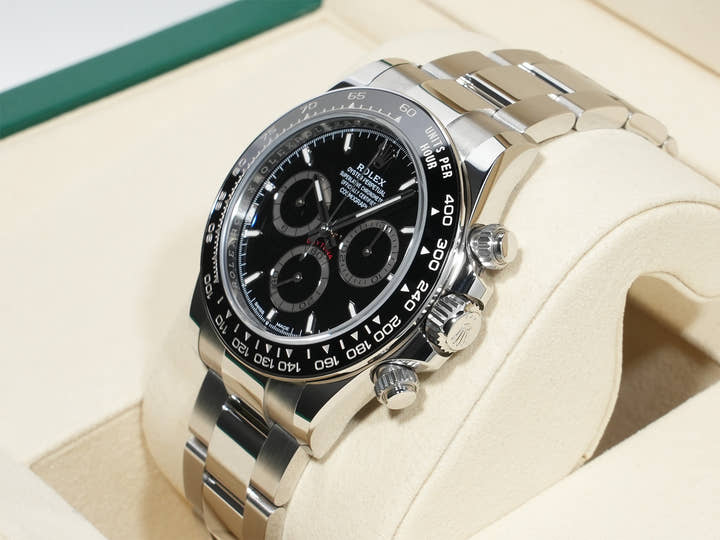 ROLEX Daytona Ref. 126500LN Stainless Steel Black Dial Unused 5x4qgfwr