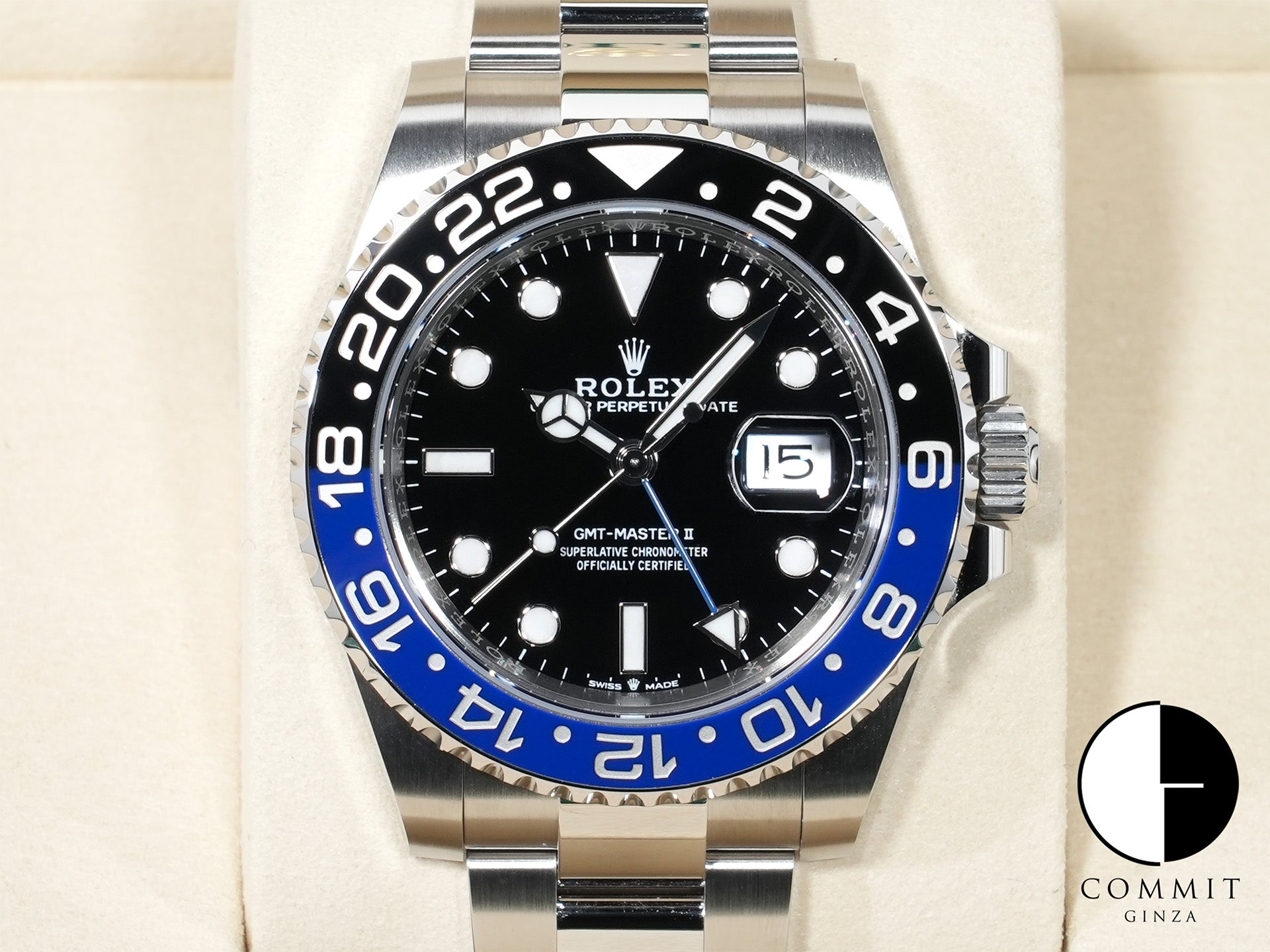 ロレックス GMTマスターII Ref.126710BLNR ステンレススチール ブラック文字盤 オイスターブレスレット 未使用 78m64y63