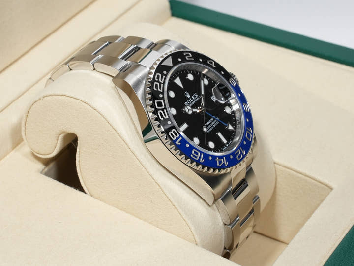 ロレックス GMTマスターII Ref.126710BLNR ステンレススチール ブラック文字盤 オイスターブレスレット 未使用 78m64y63