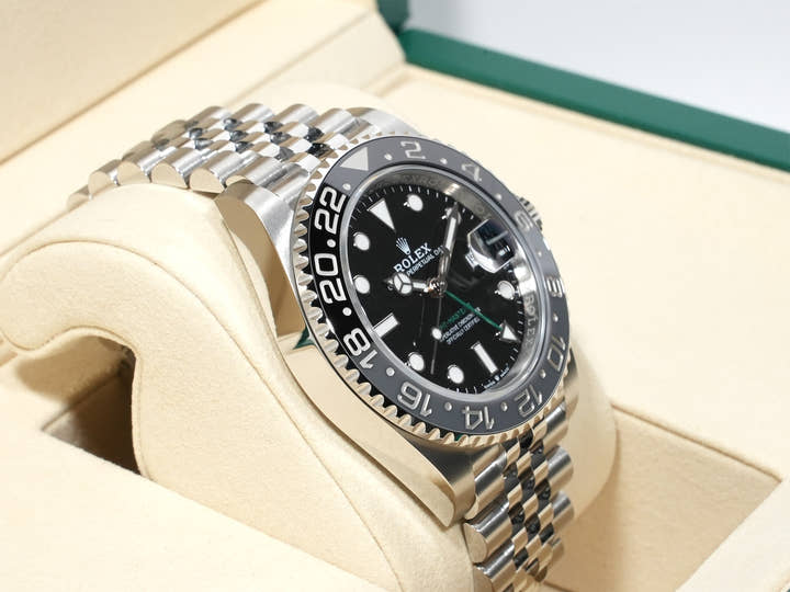 ロレックス GMTマスターII Ref.126710GRNR ステンレススチール ブラック文字盤 ジュビリーブレスレット 未使用 ws3jpwxd