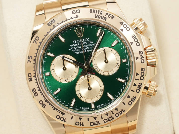 ロレックス デイトナ Ref.126508 イエローゴールド グリーン文字盤 未使用 6mxg9vzp