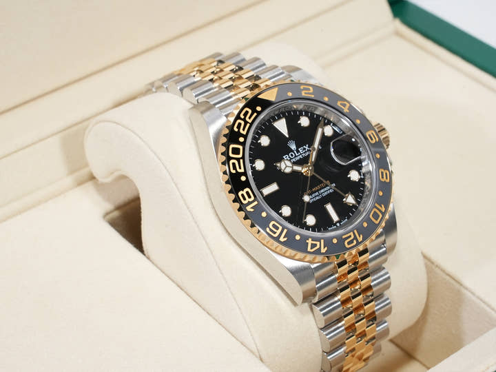 ロレックス GMTマスターII Ref.126713GRNR ステンレススチール/イエローゴールド ブラック文字盤 ジュビリーブレスレット 極美品 e3m64ce2