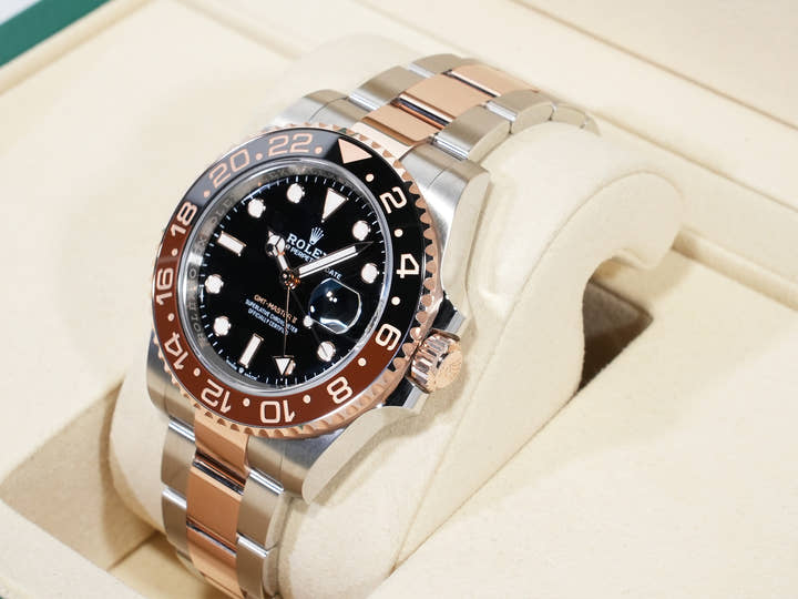 ロレックス GMTマスターII Ref.126711CHNR ステンレススチール/エバーローズゴールド ブラック文字盤 オイスターブレスレット 美品 79qr9odc