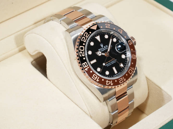 ロレックス GMTマスターII Ref.126711CHNR ステンレススチール/エバーローズゴールド ブラック文字盤 オイスターブレスレット 美品 79qr9odc