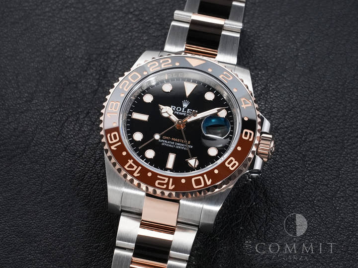 ロレックス GMTマスターII Ref.126711CHNR ステンレススチール/エバーローズゴールド ブラック文字盤 オイスターブレスレット 美品 79qr9odc
