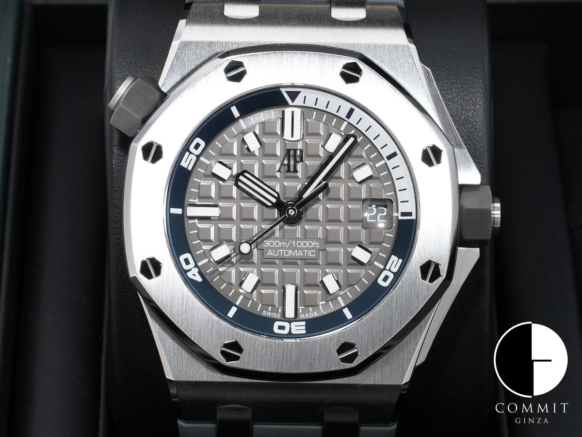 オーデマピゲ ロイヤルオーク オフショア ダイバー Ref.15720ST.OO.A009CA.01 ステンレススチール グレー文字盤 美品 g882pkfp