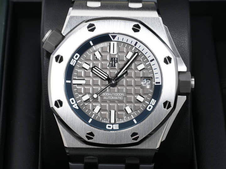 オーデマピゲ ロイヤルオーク オフショア ダイバー Ref.15720ST.OO.A009CA.01 ステンレススチール グレー文字盤 美品 g882pkfp
