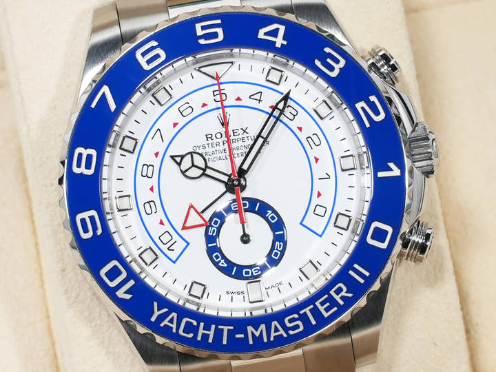 ロレックス ヨットマスターII Ref.116680 ステンレススチール ホワイト文字盤 美中古 75zfmhvm