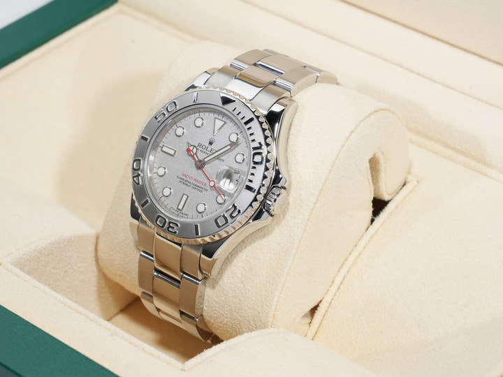 ロレックス ヨットマスター Ref.168622 ステンレススチール/プラチナ ロレジウム文字盤 美中古 mrn7dnij