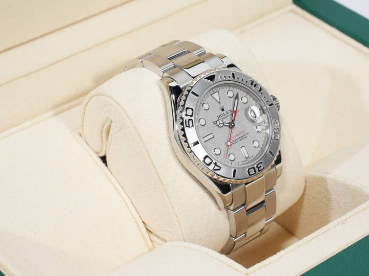 ロレックス ヨットマスター Ref.168622 ステンレススチール/プラチナ ロレジウム文字盤 美中古 mrn7dnij