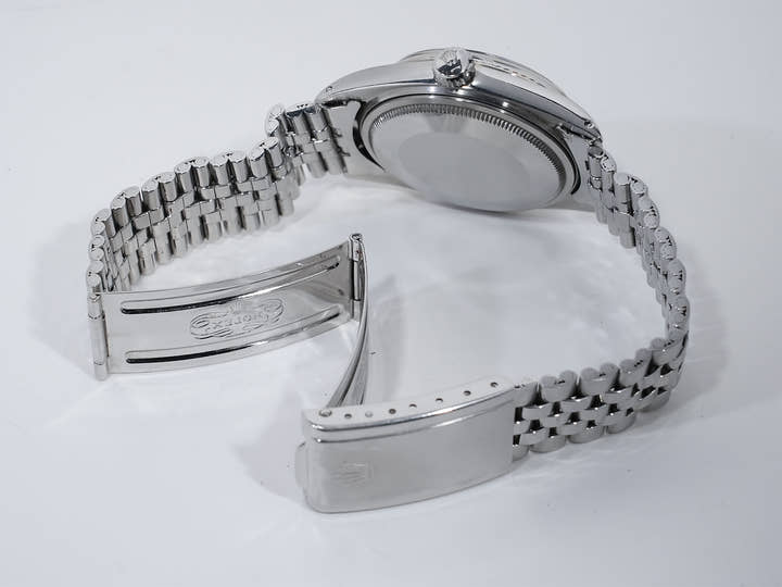 ロレックス デイトジャスト Ref.1601 ステンレススチール/ホワイトゴールド ブラックミラー文字盤 中古 t2ros4b3