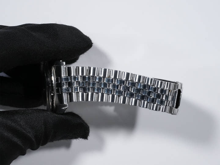 ロレックス デイトジャスト Ref.1601 ステンレススチール/ホワイトゴールド ブラックミラー文字盤 中古 t2ros4b3