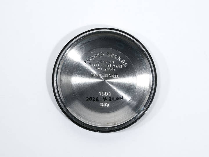 ロレックス デイトジャスト Ref.1601 ステンレススチール/ホワイトゴールド ブラックミラー文字盤 中古 t2ros4b3