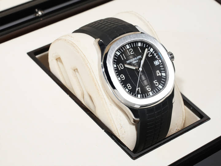 パテックフィリップ アクアノート Ref.5167A-001 ステンレススチール ブラック文字盤 美中古 76uhq46k