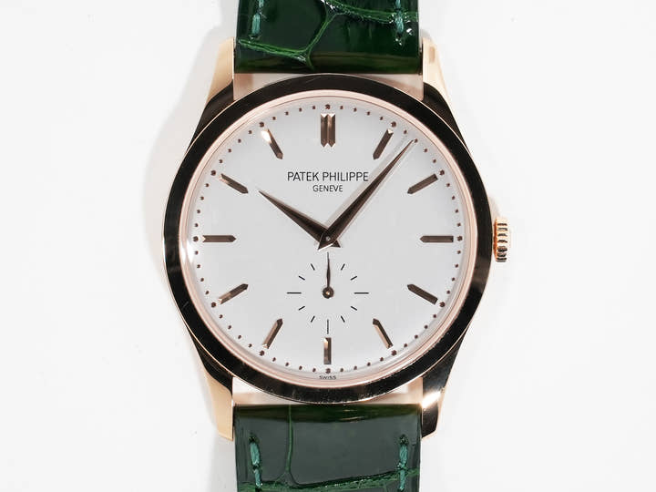 パテックフィリップ カラトラバ Ref.5196R-001 ローズゴールド シルバー文字盤 美品 m3uxbdds