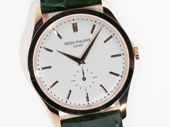 パテックフィリップ カラトラバ Ref.5196R-001 ローズゴールド シルバー文字盤 美品 m3uxbdds