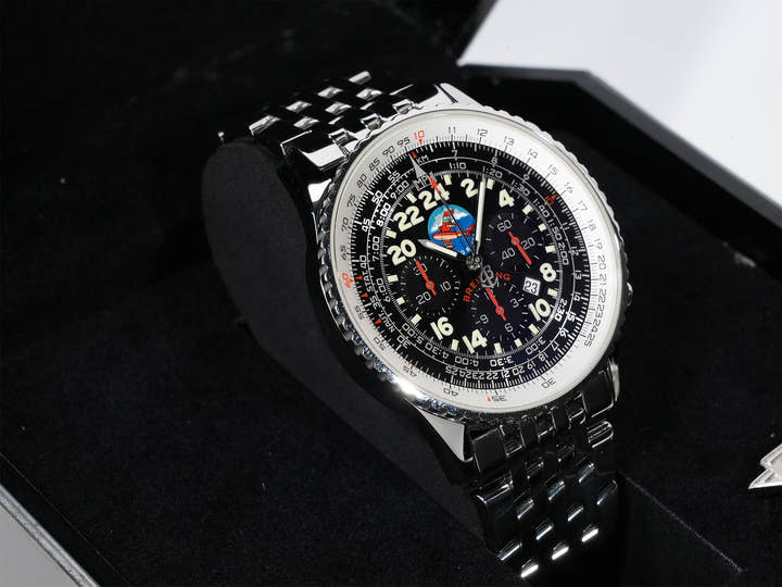 ブライトリング ナビタイマー コスモノート フライバック ポルコロッソ Ref.A22322 ステンレススチール ブラック文字盤 中古 pihcetcz