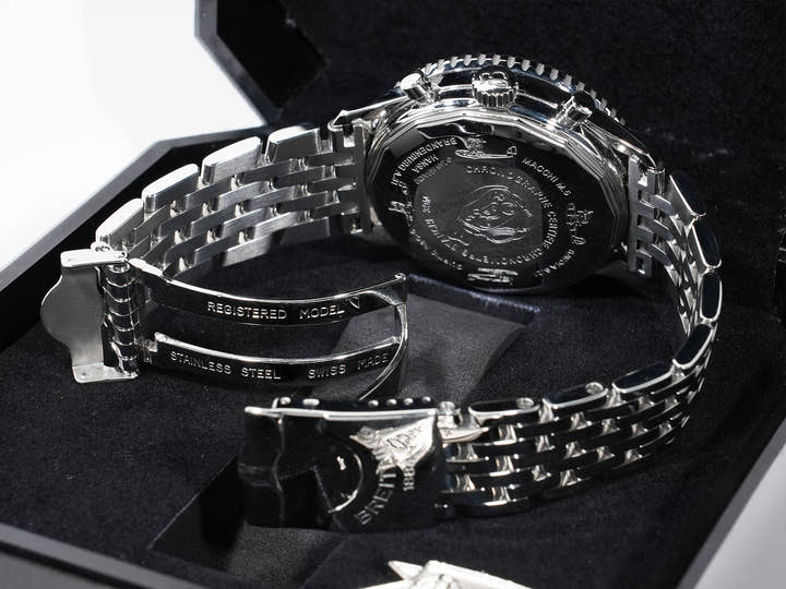 ブライトリング ナビタイマー コスモノート フライバック ポルコロッソ Ref.A22322 ステンレススチール ブラック文字盤 中古 pihcetcz