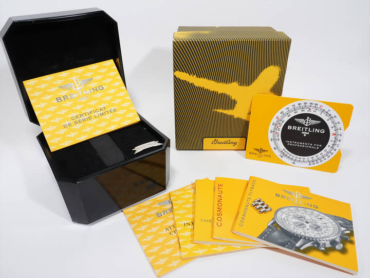 ブライトリング ナビタイマー コスモノート フライバック ポルコロッソ Ref.A22322 ステンレススチール ブラック文字盤 中古 pihcetcz