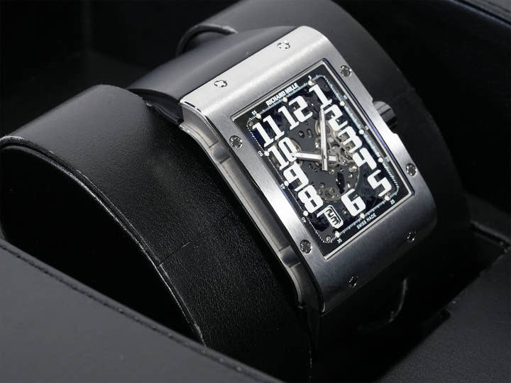 リシャールミル オートマティック エクストラフラット Ref.RM016 チタニウム スケルトン文字盤 美品 k9at3zik