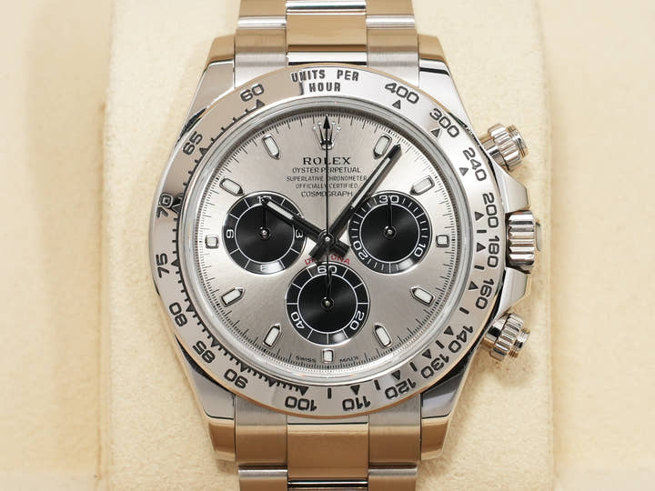Rolex Daytona Ref. 116509 White Gold Steel x Black Dial Used z7gnu9ju