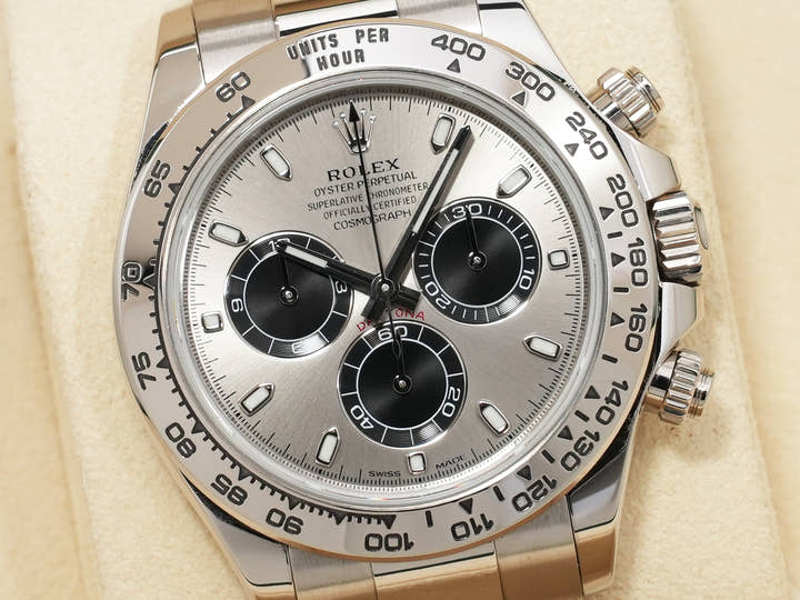 Rolex Daytona Ref. 116509 White Gold Steel x Black Dial Used z7gnu9ju