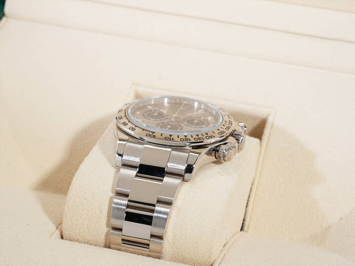 Rolex Daytona Ref. 116509 White Gold Steel x Black Dial Used z7gnu9ju