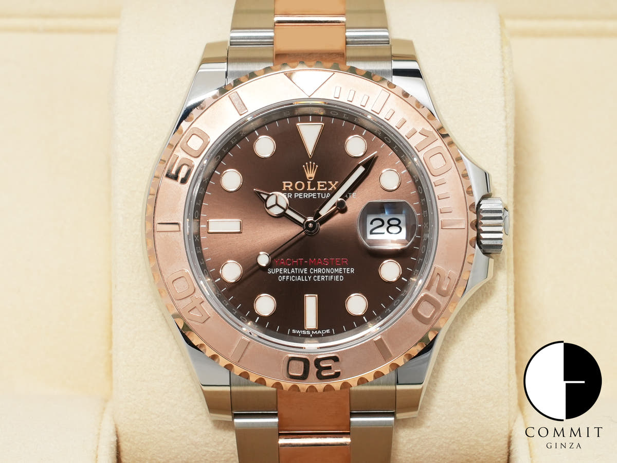 ROLEX Yacht-Master 40 Ref.116621 Stainless Steel/Everose Gold Chocolate Dial Unused vs9ggigb