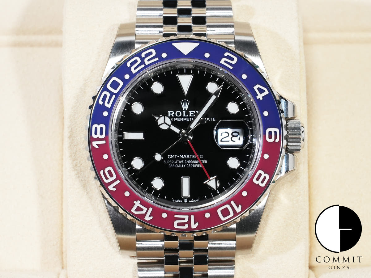 Rolex GMT-Master II Ref. 126710BLRO Stainless Steel Black Dial Jubilee Bracelet Unused epyffcti