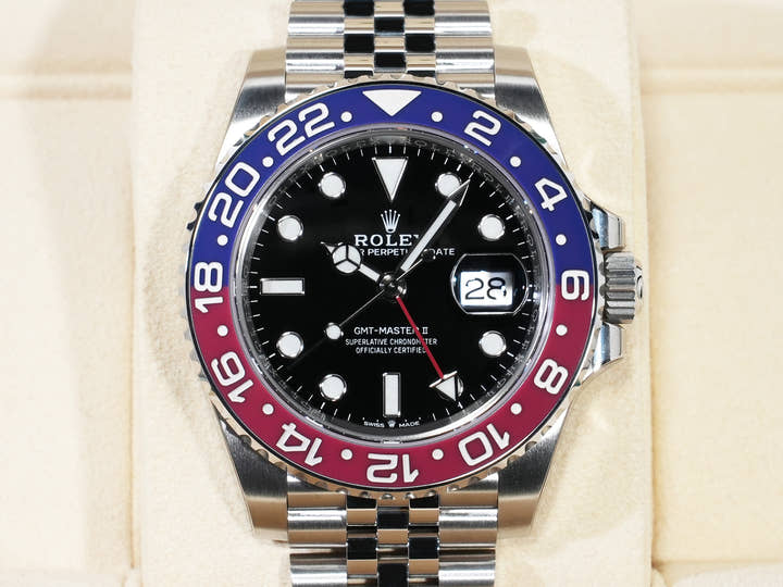 Rolex GMT-Master II Ref. 126710BLRO Stainless Steel Black Dial Jubilee Bracelet Unused epyffcti