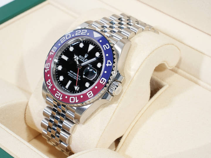 Rolex GMT-Master II Ref. 126710BLRO Stainless Steel Black Dial Jubilee Bracelet Unused epyffcti